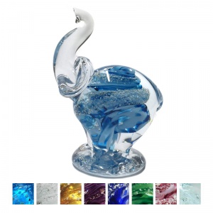 glass ashes cremation elephant memorial basket